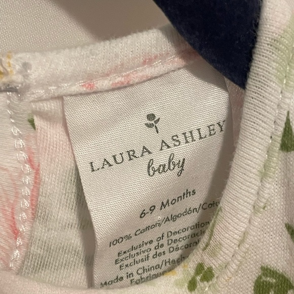 Laura Ashley 2 Piece Floral Pants and Shirt Set 6-9M - Picture 4 of 6